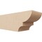 Ekena Millwork 6in. W x 6in. H x 16in. L Ridgewood Woodgrain TimberThane Rafter Tail, Primed Tan RFTUR06X06X16RIDRCPR - alternate 1